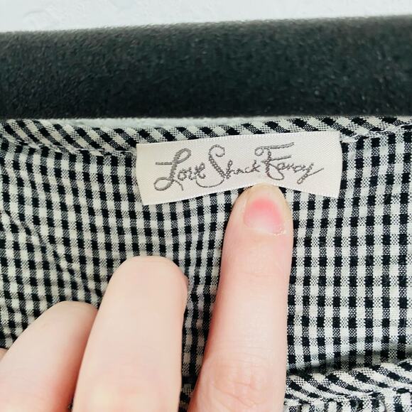 Loveshackfancy Lacey Dress Round Neck Ruffled Gingham medium - Picture 7 of 9